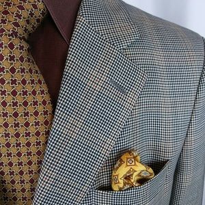 Jack Victor Col. Blazer Multicolor Houndstooth 44L